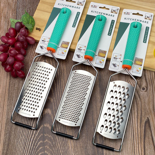 430 Stainless Steel Silicone Handle Grater Electric Cheese Grater Radish Potato Shredder Melon and Fruit Plane Grater