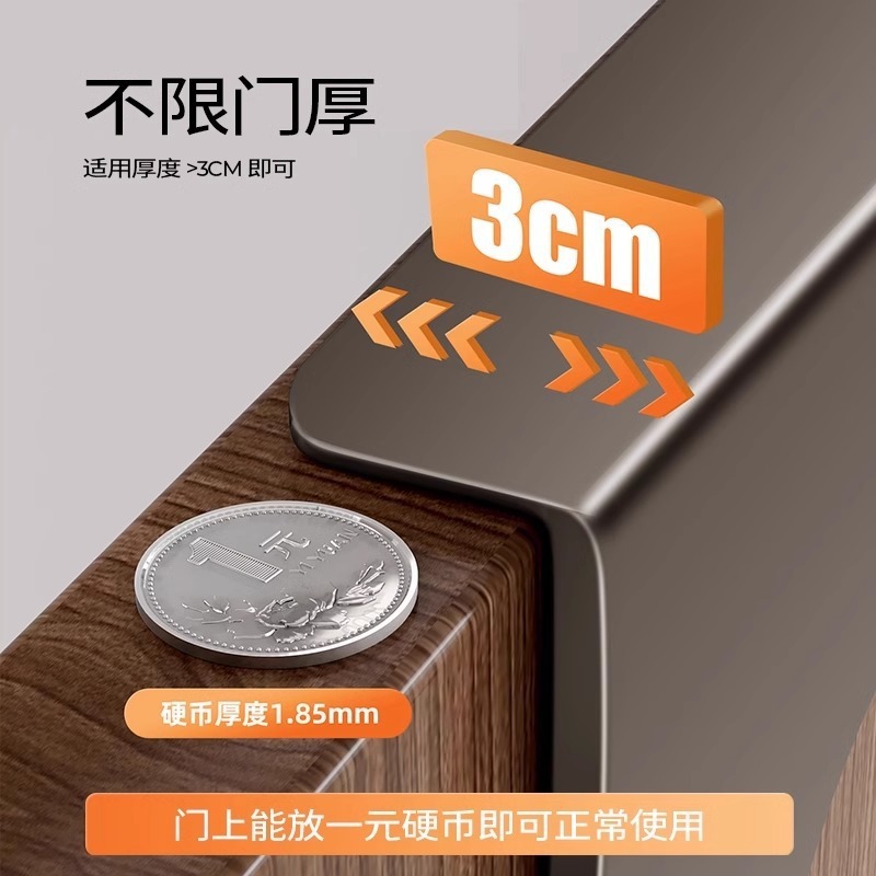 新製品がドアの後ろに設置され、玄関ホールやバスルームのユニバーサル配送に穴を開けずに三角形のフックが一体化されています。|undefined