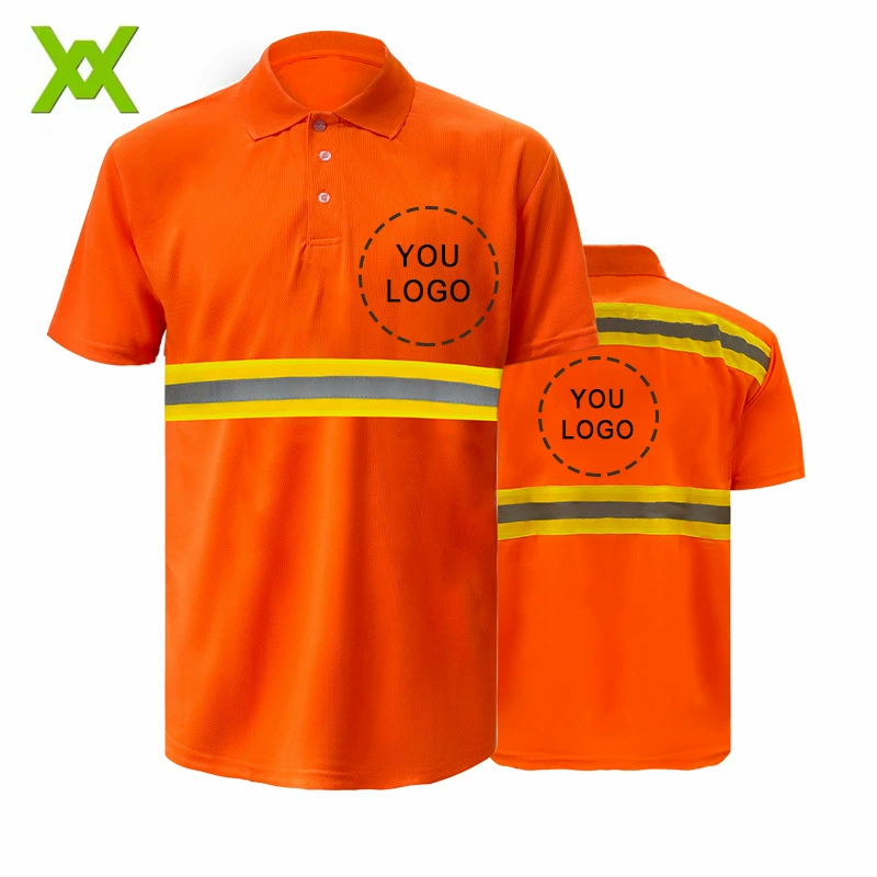 Yongkang Wanxiao Lapel Светоотражающая футболка Заводские прямые волосы Строительная Светоотражающая одежда Рабочая одежда Безопасность ночного движения