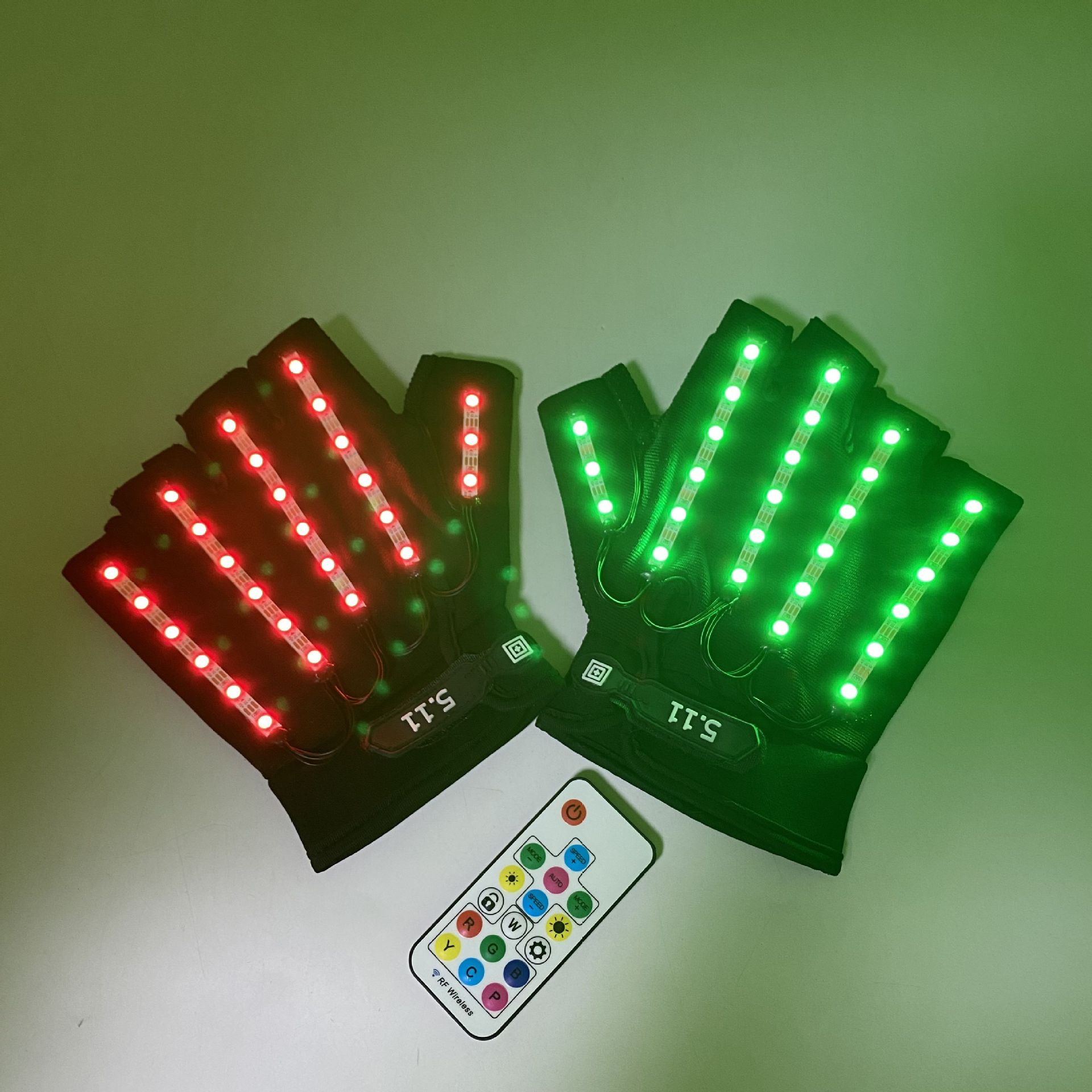 Guantes luminosos LED rendimiento TikTok bar disco Dancing artefacto EDM sílaba eléctrica equipo fluorescente danza Accesorios luminosos