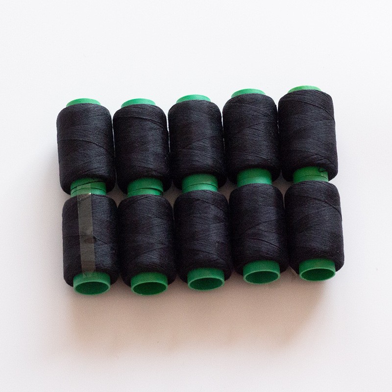 10 / paquete de hilo de coser de color doméstico 302 hilo de rollo pequeño hilo de reparación manual hilo negro hilo blanco para coser ropa de poliéster