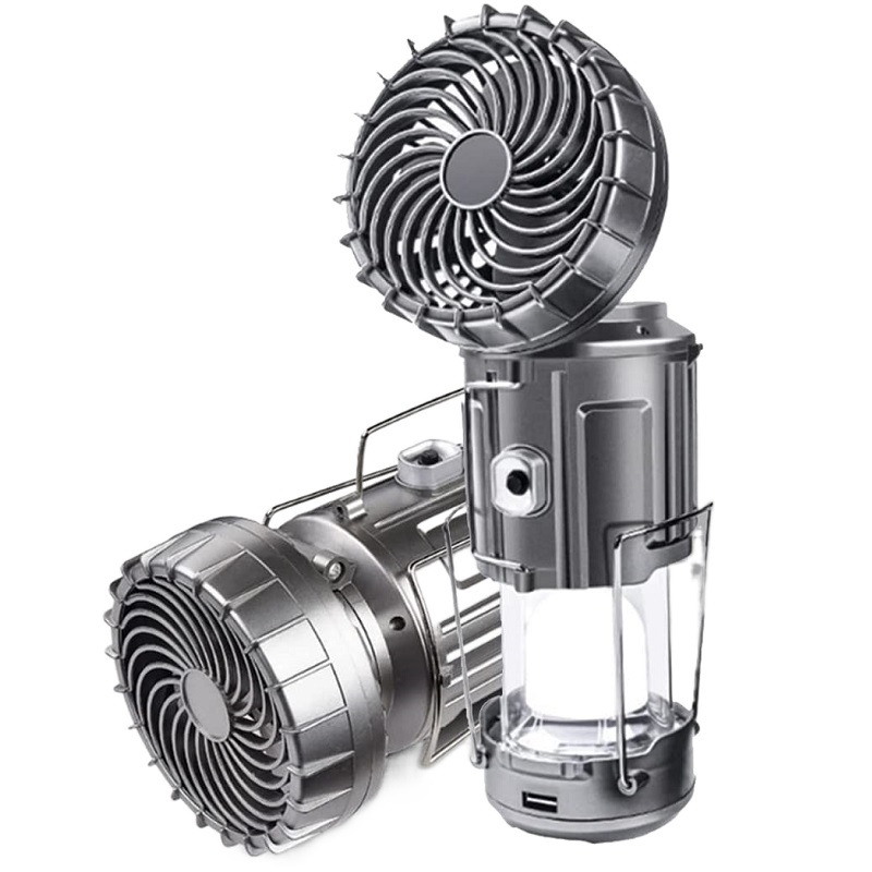 Lámpara de camping solar multifuncional de doble propósito, ventilador, linterna de caballo, lámpara de carpa al aire libre, lámpara portátil de luz fuerte plegable con ventilador