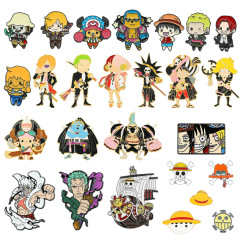 アニメのワンピースのブローチの日漫人物の周辺の金属のバッジのルフィ海賊団の合金の油の装飾