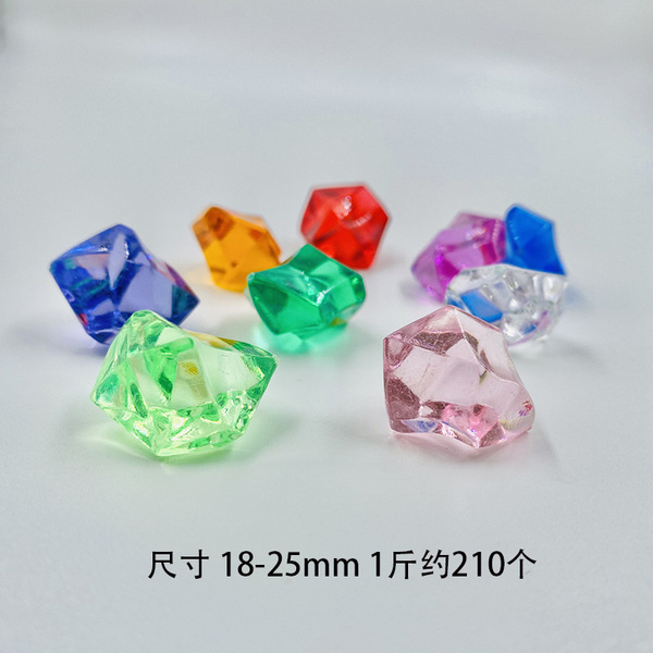 Realistic acrylic transparent ice cubes