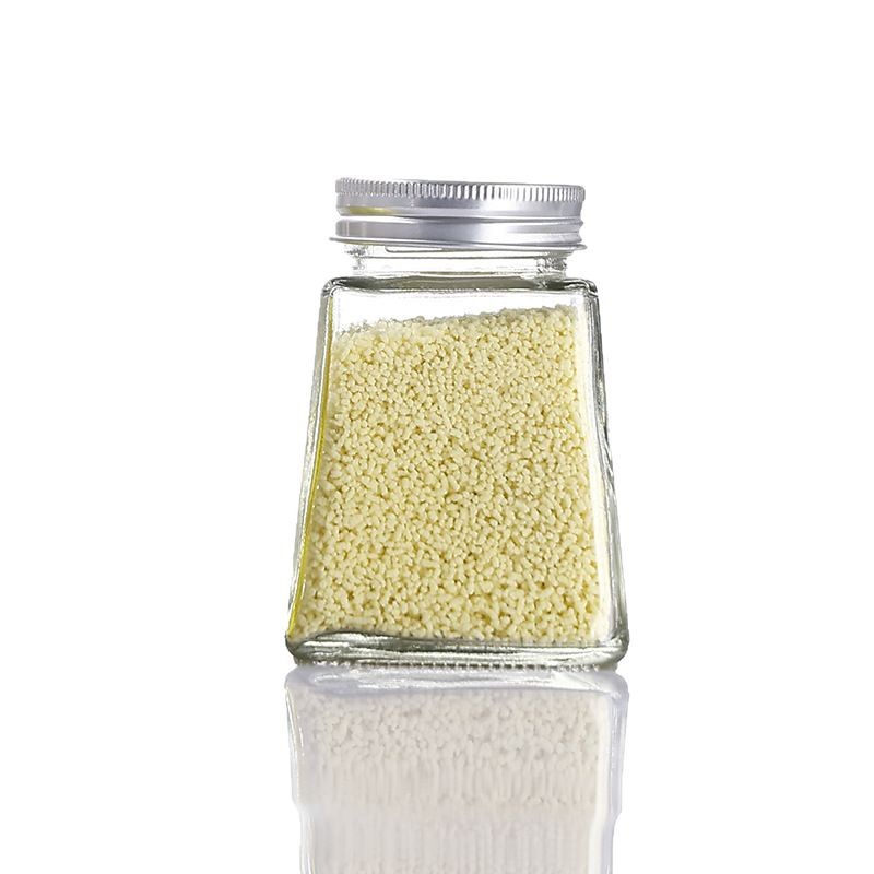 Botella de condimento de vidrio cónico botella de condimento mayorista de cocina pimienta lata transparente botella de aceite de condimento de vidrio portátil