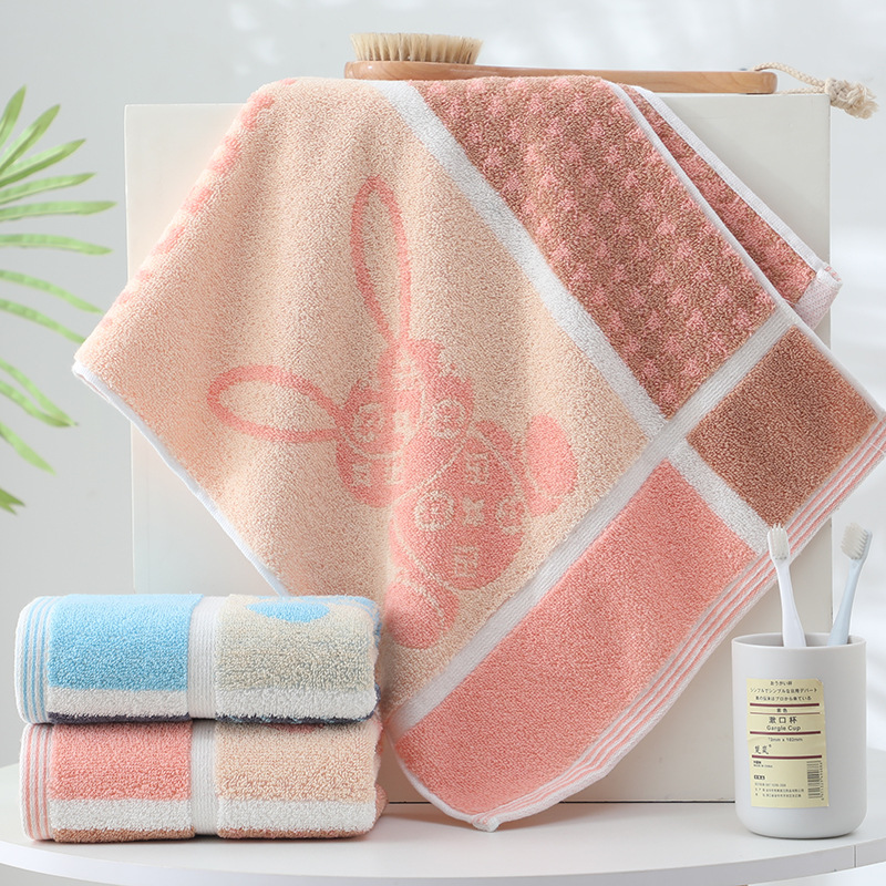 新款棉毛巾多款加厚120克可愛小熊家用洗臉柔軟吸水成人禮品面巾