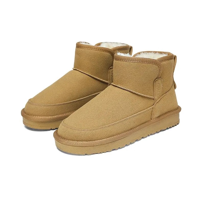 2025 hombre de invierno de nuevo botas de nieve casuales retro versátiles gruesas calentadas botas de algodón de hombre botas noreste