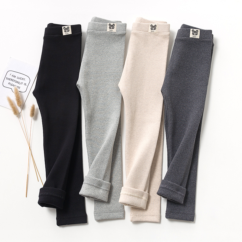 Leggings de terciopelo fino para niñas