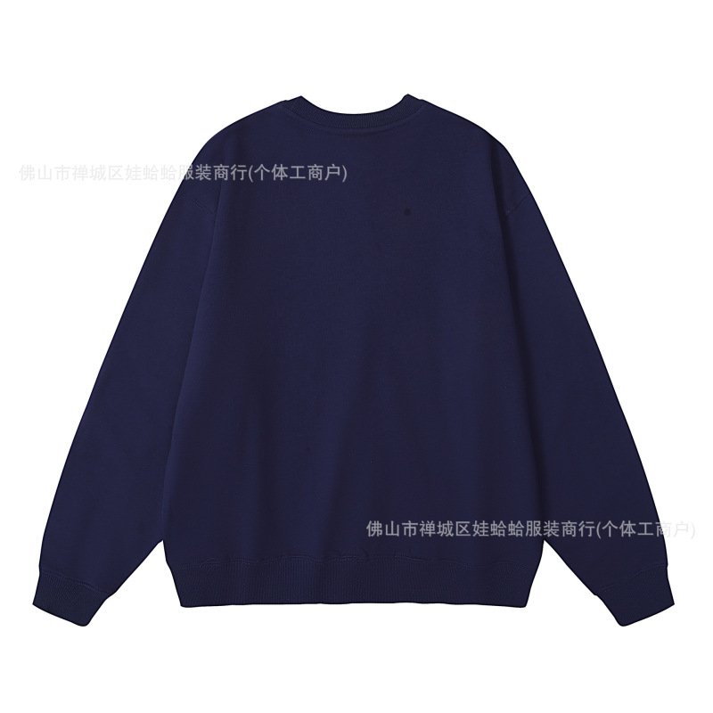 正确版Lee圆领卫衣高版本韩国ins风百搭休闲男女帽衫宽松上衣情侣|undefined