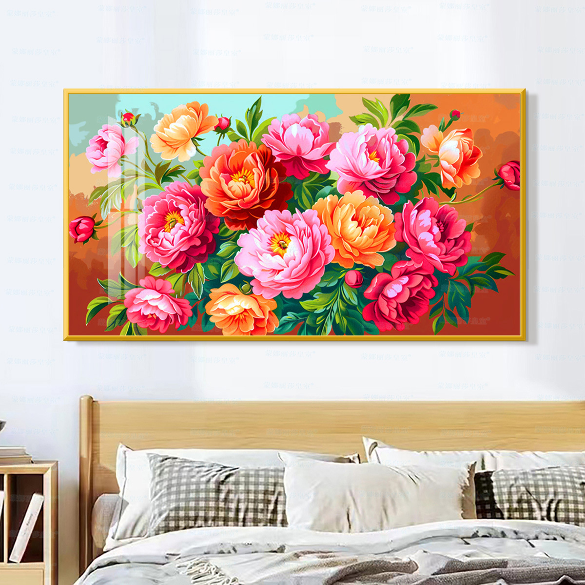 [Algodón de importación] Mona Lisa Real Cruz de bordado de flores flores ricas y lujosas image 7