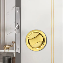 不锈钢圆形移门锁多色可选卫生间指示锁厨房趟门阳台钩锁推拉门锁