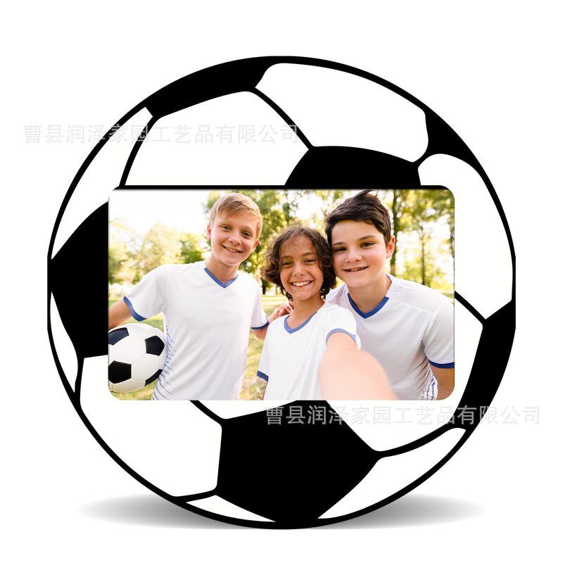 Cross-Border Football-Shaped Wooden Photo Frame Team Photo Commemorative Frame World Cup Football Enthusiasts Photo Display Stand Cross-Border Football-Shaped Wooden Photo Frame Team Photo Commemorative Frame World Cup Football Enthusiasts Photo Display Stand