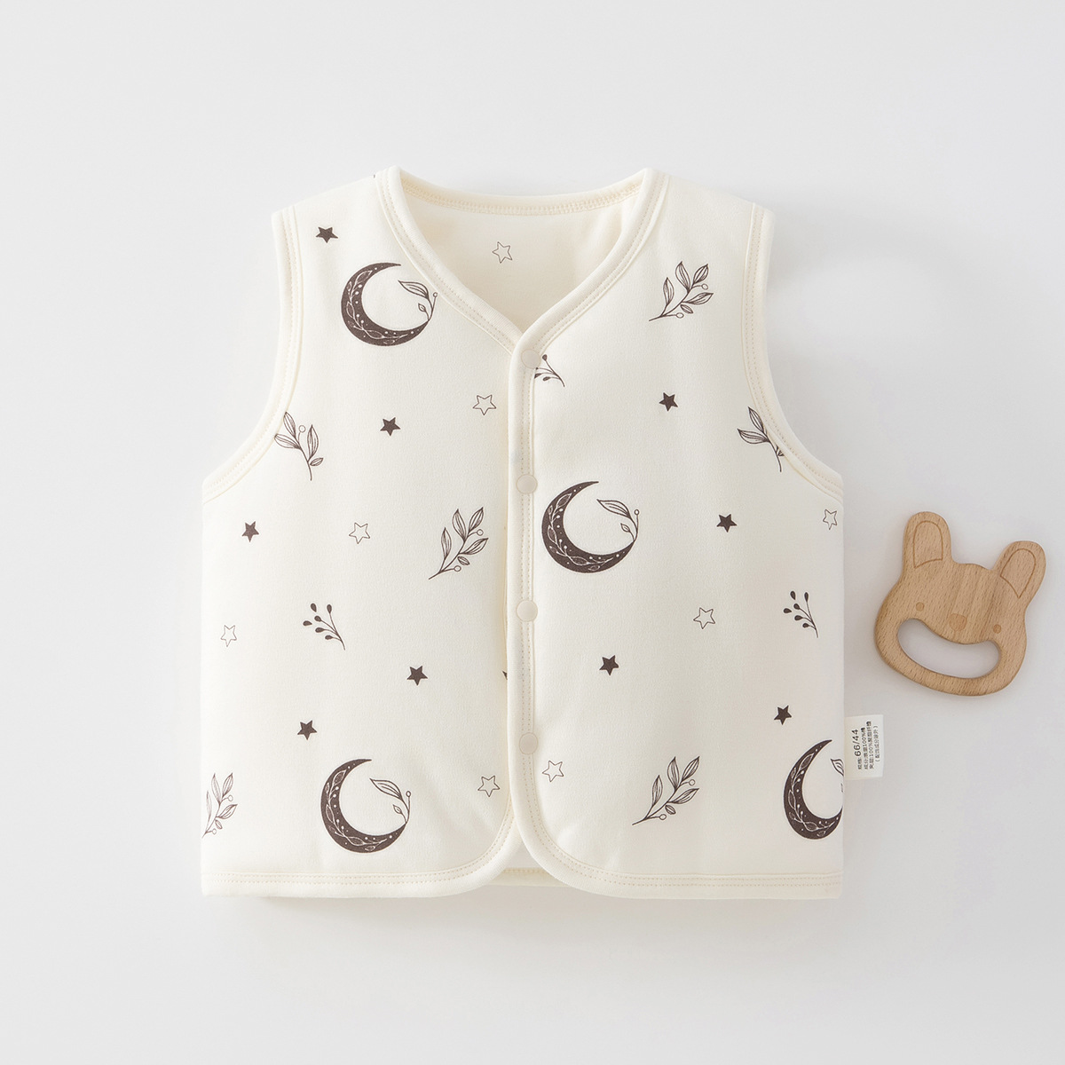 Baby chaleco de invierno para bebés de hembra y mujer, chaleco de hombro de algodón grueso para bebés de clase A, chaleco de invierno para niños calientes
