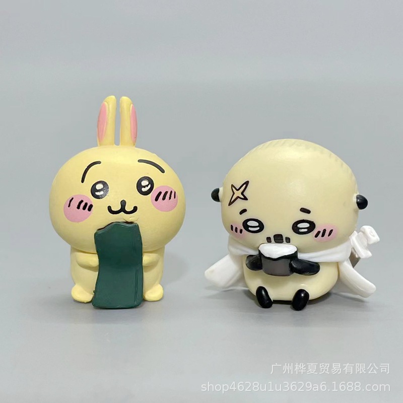 치이카와 자조곰 미니 피규어 4종 책상 차량용 귀여운 미니어처 장식 소품