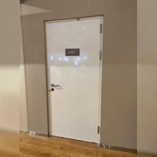 White Class A fire door escape door safety door push rod escape door Fire doors