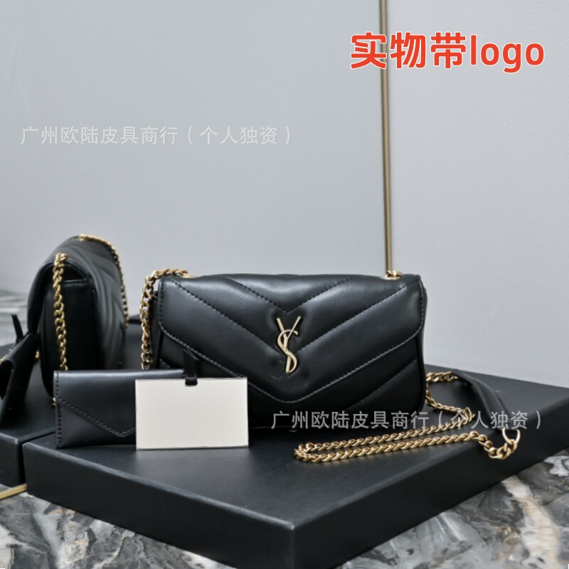 Cross-Border Supply New Classic Yangshulin Goatskin Shoulder Crossbody Women's Bag Fashionable Versatile Handheld Trendy Armpit Bag