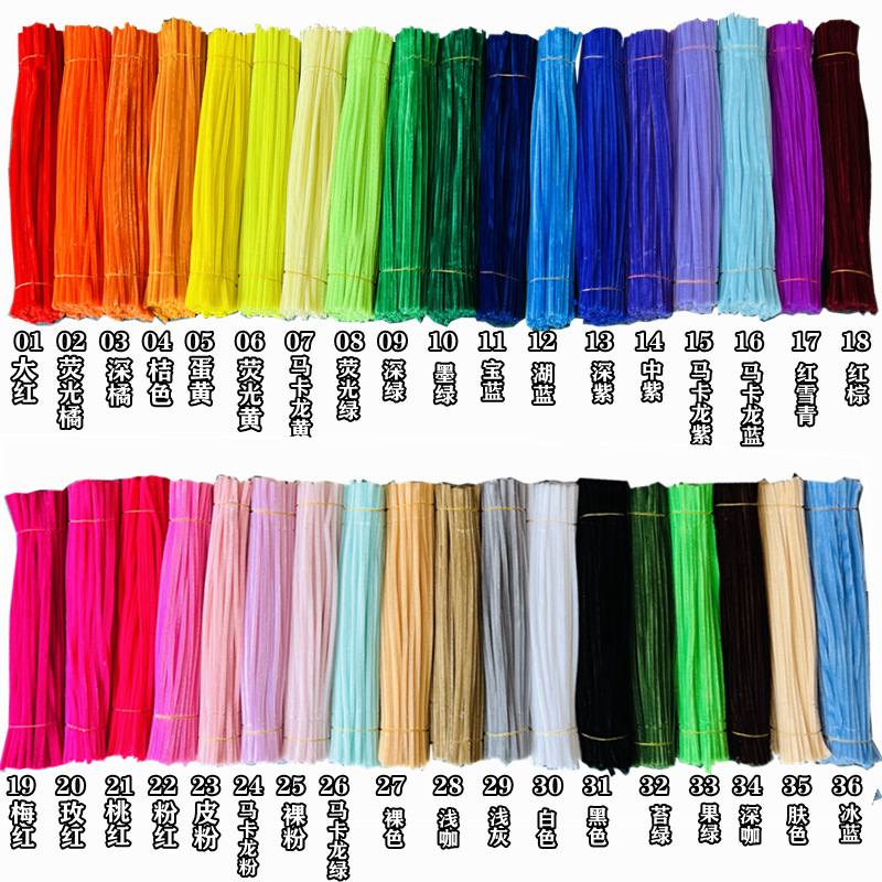 Cifrado [6mm Twisted stick] DIY tiras de lana de colores material hecho a mano de los niños ramo de terciopelo de dinosaurio lana Raíz de lana tiras