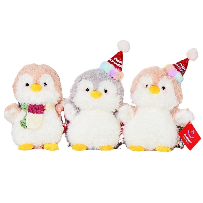 Genuino ulura animal pingüino muñeca de peluche de juguete lindo pequeño pingüino muñeca regalo fábrica al por mayor