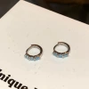 A947 blue diamond earring