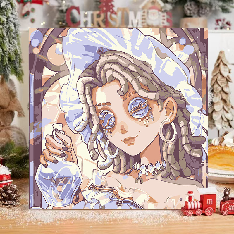 第五人格diyデジタル油絵手作り絵画塗り油絵キャラクター落書き学生掛け絵置物卸売り|undefined