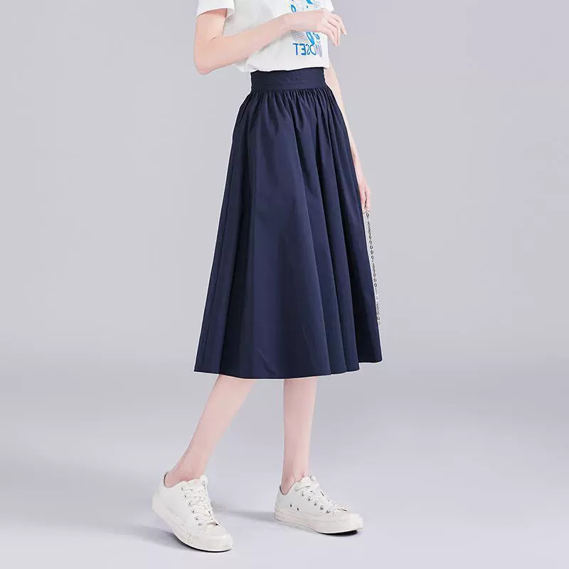 Sophiel 2023 летняя новая мода элегантная плиссированная юбка с высокой талией и стройнящей юбкой в стиле Хепберн Женская юбка-зонтик тонкая