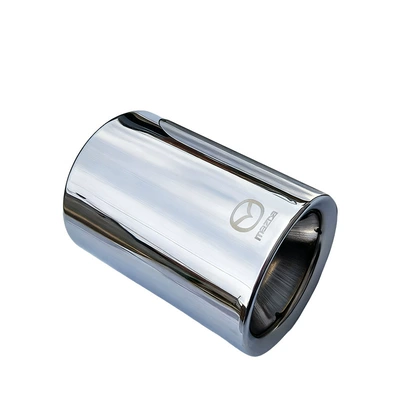 Suitable for 20-22 Model Mazda 3 Next Generation Axela Tailpipe Modification Exhaust Pipe Carbon Fiber Tailpipe (Exhaust pipe) - silver