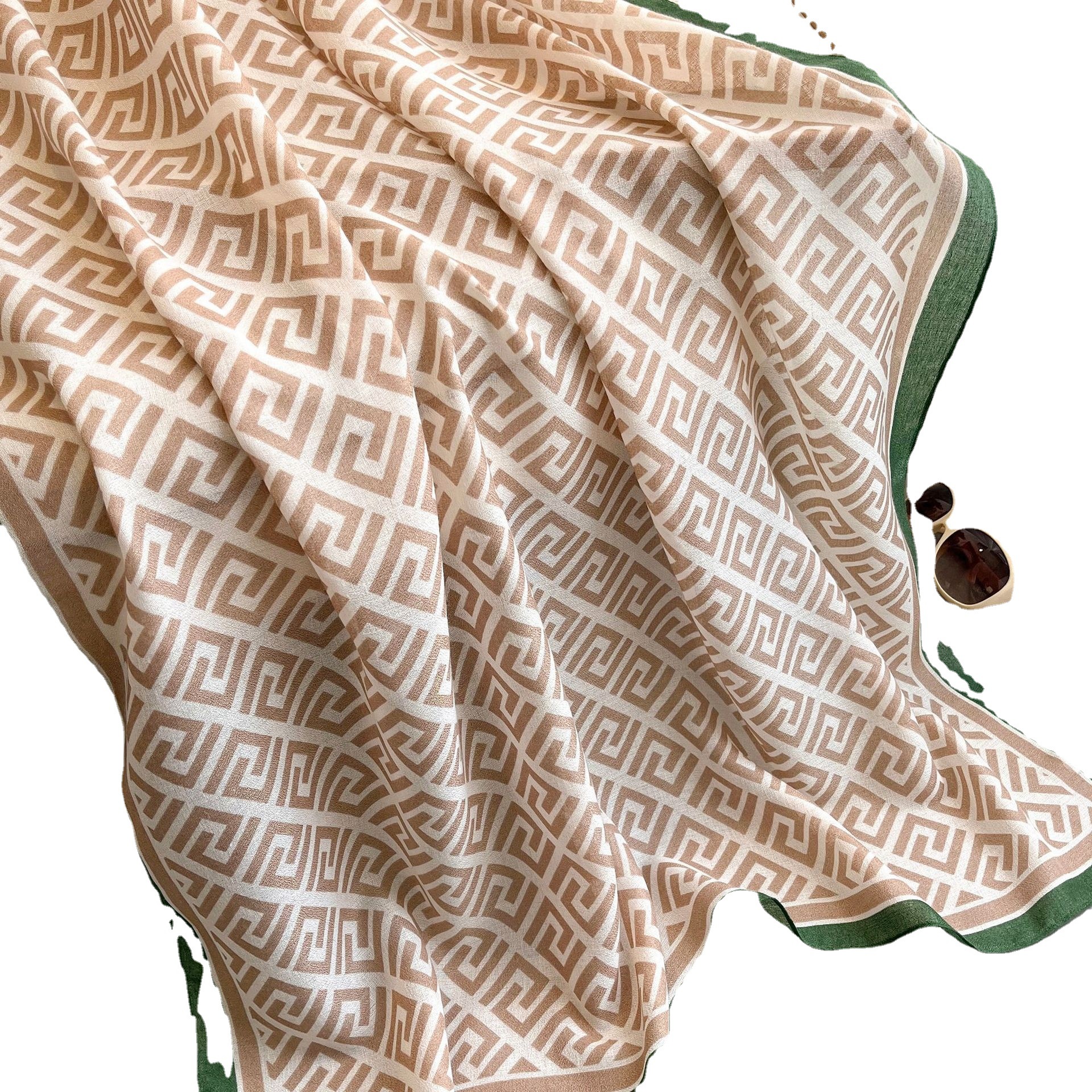 2024 tavaszi őszi koreai kiadás, pamut és puha női vékony napvédő kendő téli sál_voghion.com