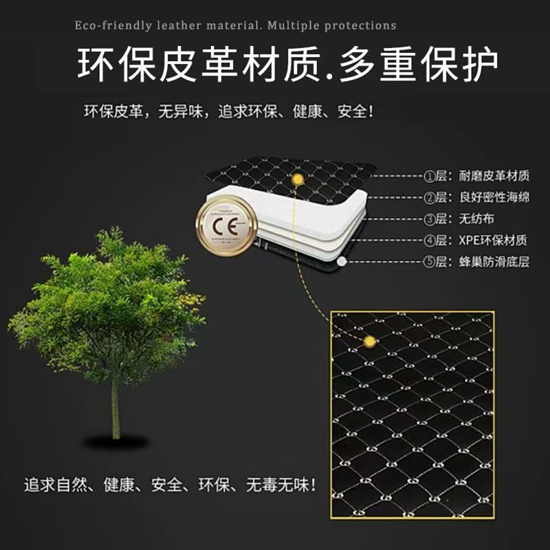 Car-specific trunk mat, tail box pad, car interior modification protective accessory, trunk mat