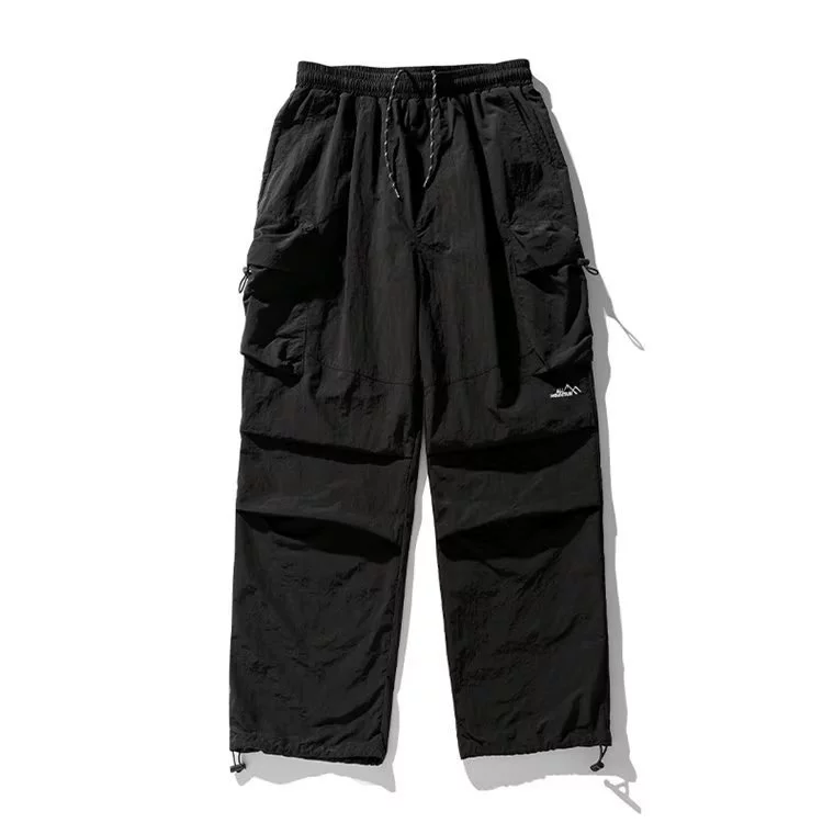 Windproof skydiver, trousers, loose straight fit, oversize
