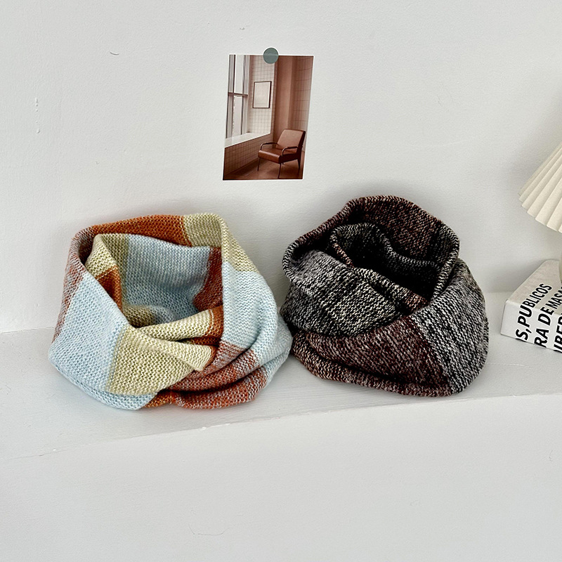 Bufandas de invierno de alta calidad de lana de punto bufandas coreanas super largas y gruesas calentamiento de cuello de mujer cuello