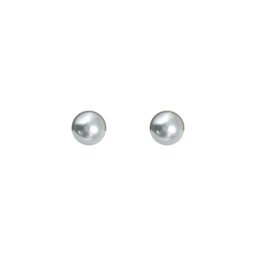 Cool and high-end 925 silver needles, perfect round and strong light, hemp gray shell pearl earrings, simple temperament and versatile