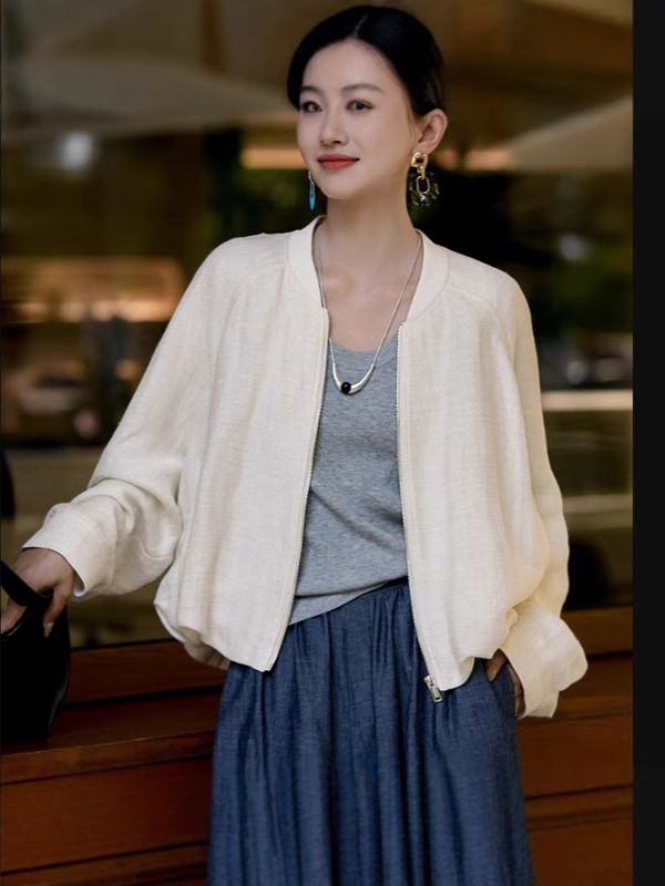 新中式夹克外套女春秋2025新款时尚短款女士减龄品质感棒球服上衣|undefined