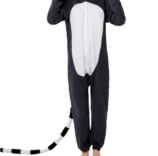 Pijamas transfronterizos al por mayor de fábrica Labubu pijamas femeninos de una sola pieza de dibujos animados pijamas de animales de franela Capibala