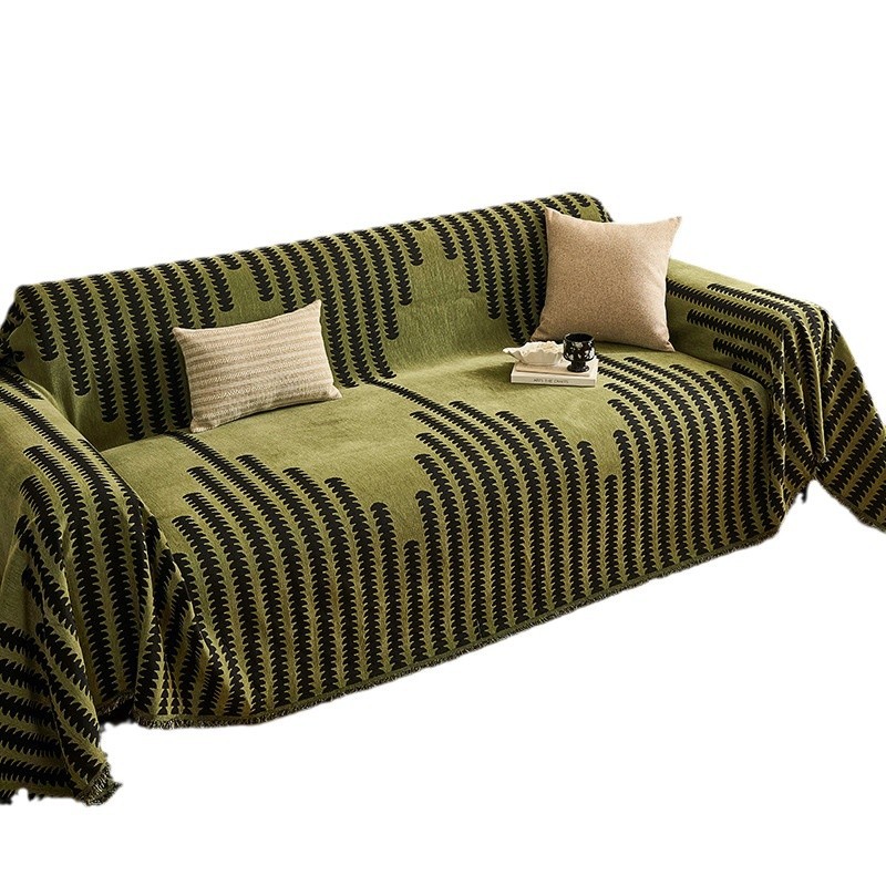 Sofá cubierta 2024 popular nueva toalla de sofá cuatro estaciones general cubierta de sofá tela de cubierta única manta sofá cojín