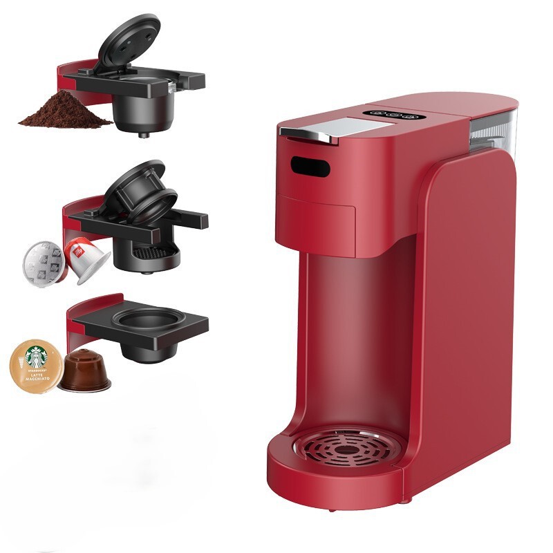 2026 New Model Coffee Machine for Home Use, Small-Sized Italian Semi-Automatic 3-in-1 Espresso Capsule Coffee Machine Compatible with Multiple Capsules