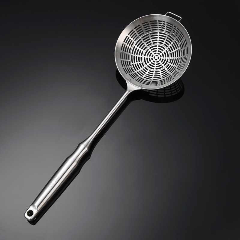 304 acero inoxidable cucharas de cocina doméstica cucharas de alambre de mango de calabaza espesa olla caliente bolinchas de pesca cucharas comerciales grandes