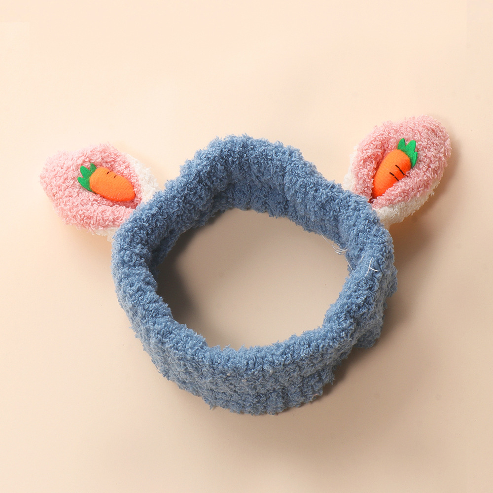 Korean Cute Carrot Rabbit Ears Hairband display picture 5