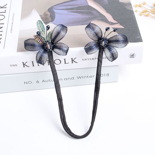 Bosiya High-End Series Danzi Heavy Copper Wire Butterfly Embroidery Leaf Flower Bud Head Hair Rod