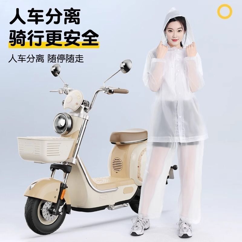 Eva Disposable Raincoat and Rain Pants Set, Outdoor Waterproof Full-Body Suit for Hiking and Travel