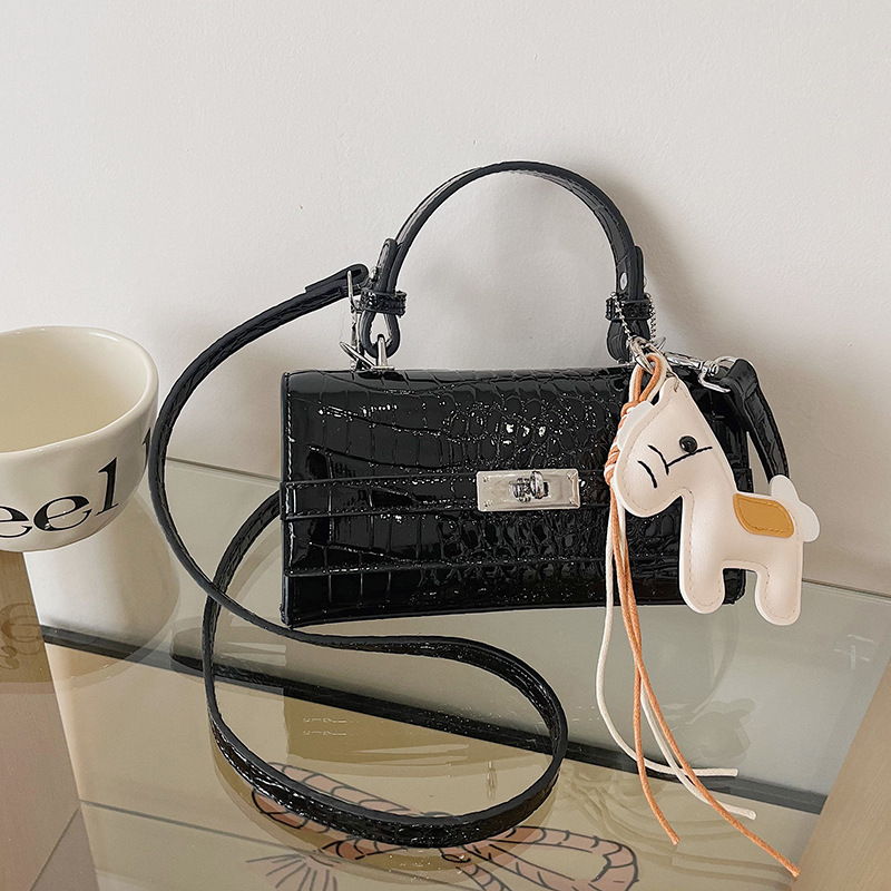 Texturas de alta calidad de moda de cocodrilo Kelly bolso de mano pequeño bolso cuadrado para mujeres nuevas ventas calientes de moda de lujo ligero mochila