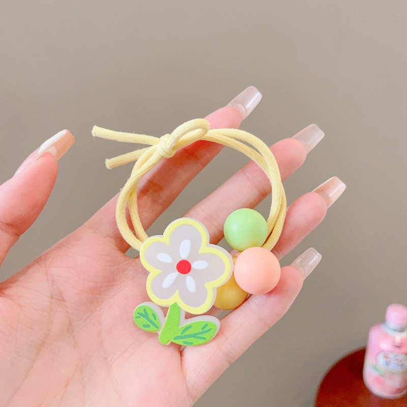 Niños de dibujos animados coloridos cuerda de cabeza niñas atadas artefactos de cabello de alta elasticidad anillo de cabello niñas no lastiman cabello de cabello de cola de caballo