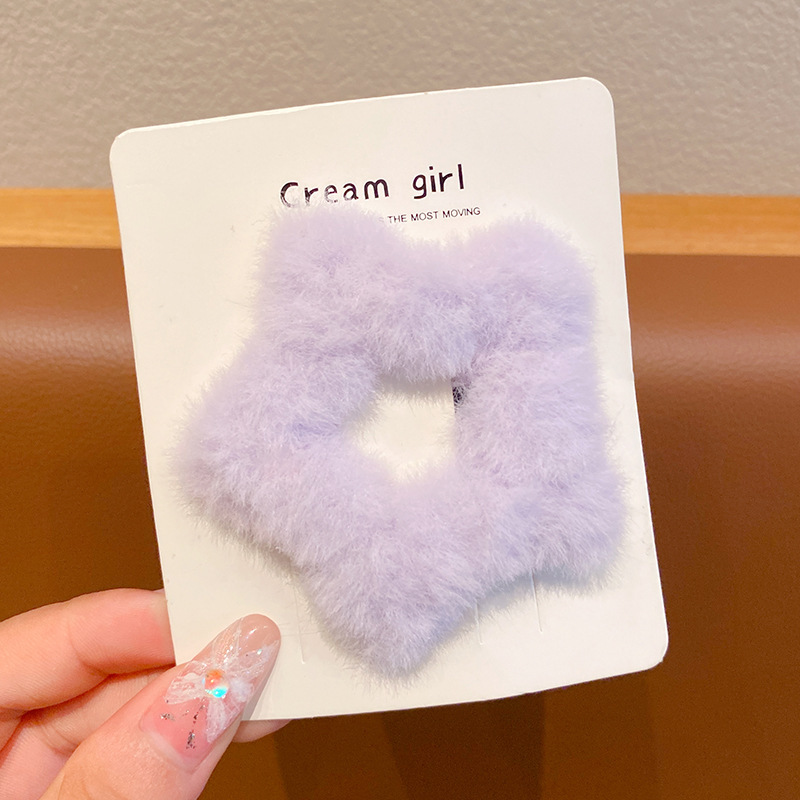 Thick-haired five-pointed star [purple]