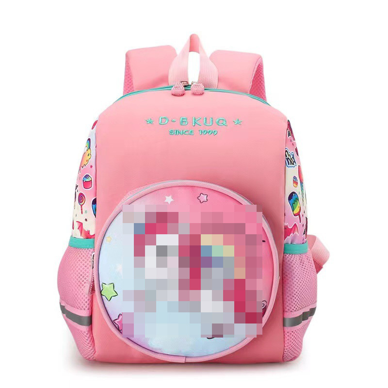 Mochila infantil bonita de dibujos animados de anime para guardería, mochila escolar ligera para bebés para reducir la carga, adecuada para clases grandes, medianas y pequeñas, exportación.