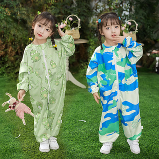 Autumn and Winter Baby Coveralls Crawling Clothes Baby All-In-One Protective Clothing Kidsren's One-Piece Full-Body Anti-Dirty Crawling Clothes Ha Clothing Limited