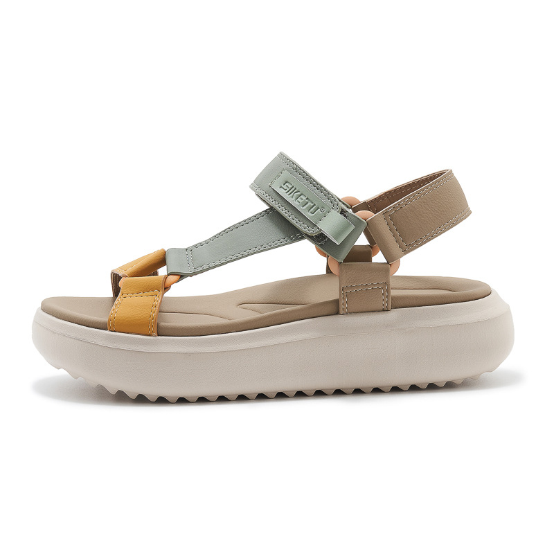 1138-5 2025 nuevo MD sandalias ligeras deportivas casuales cómodas velcro grueso zapatos de mujer grande