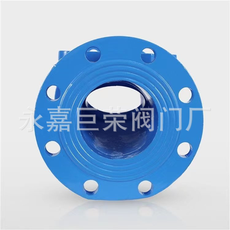 HC44X -16C橡胶瓣止回阀 DN125 加厚阀体 法兰连接铸钢材质