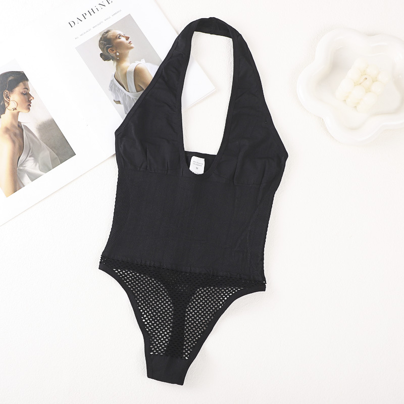 Faja Moldeadora de Cuello Halter Nailon Moldea el cuerpo, Sin costuras, Levanta glúteos, Control de abdomen