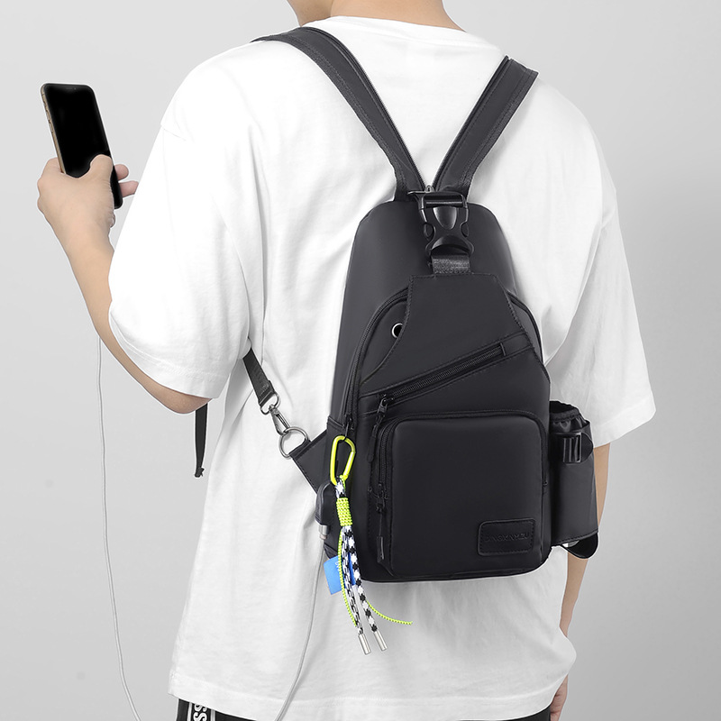 Großhandel Neue große Brusttasche für Herren, Umhängetasche, multifunktional, wasserdicht, für Outdoor-Aktivitäten_voghion.com