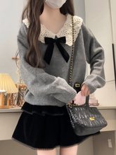 今年流行漂亮连衣裙子女春秋季新款富家千金设计感穿搭两件套装裙