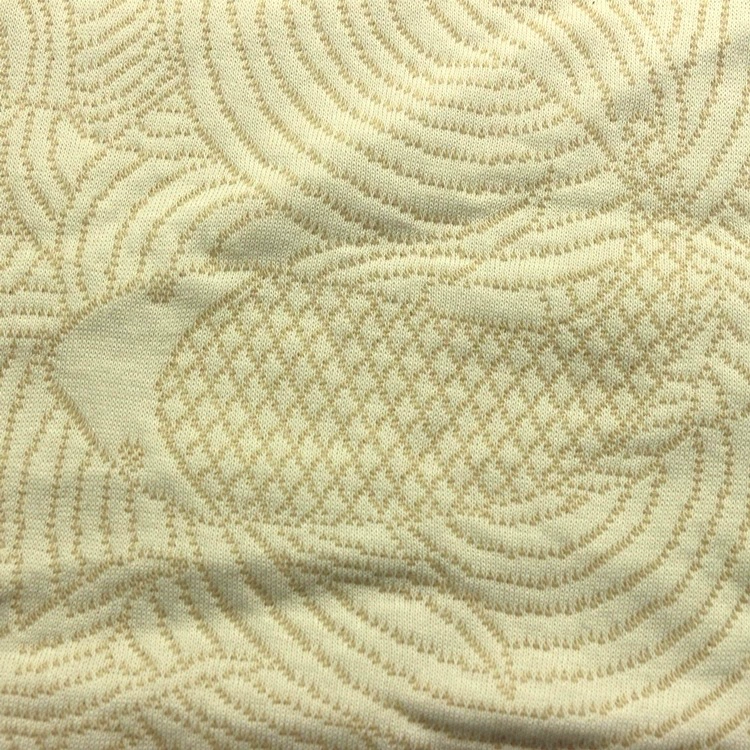 Jihua air layer cloth koi fish jumping dragon door 3D knitted woven sinking ticked filament silk cloth air layer material